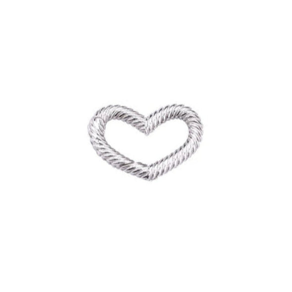 Twisted Heart Open Clasp