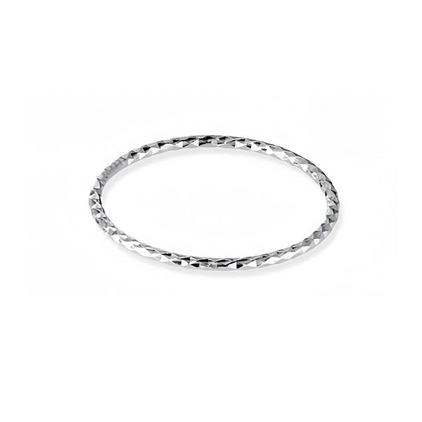 Minimalist Textured Silver Ring