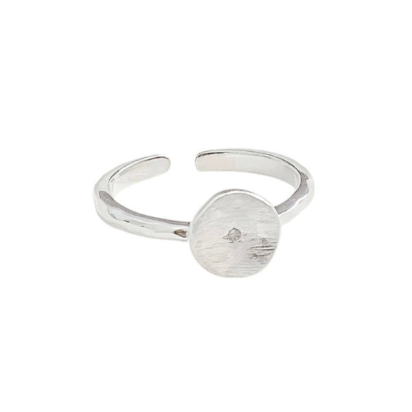 Brushed Concave Ring