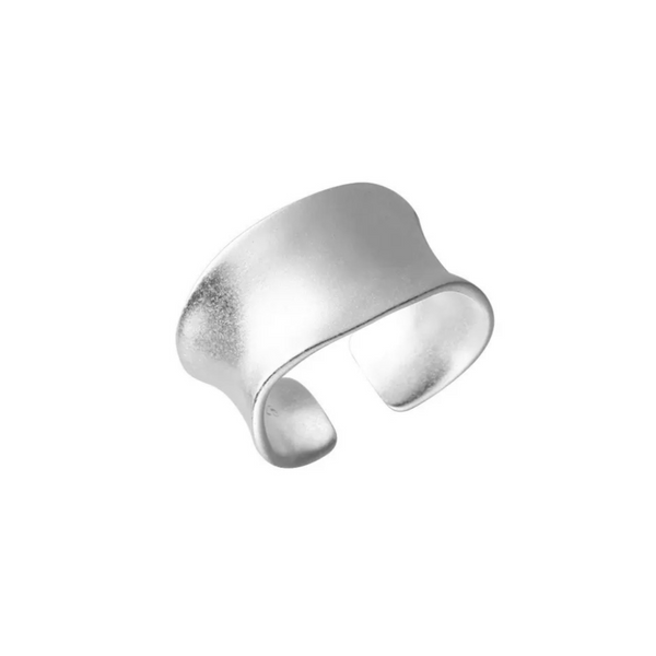 Irregular Matte Wide Band Ring