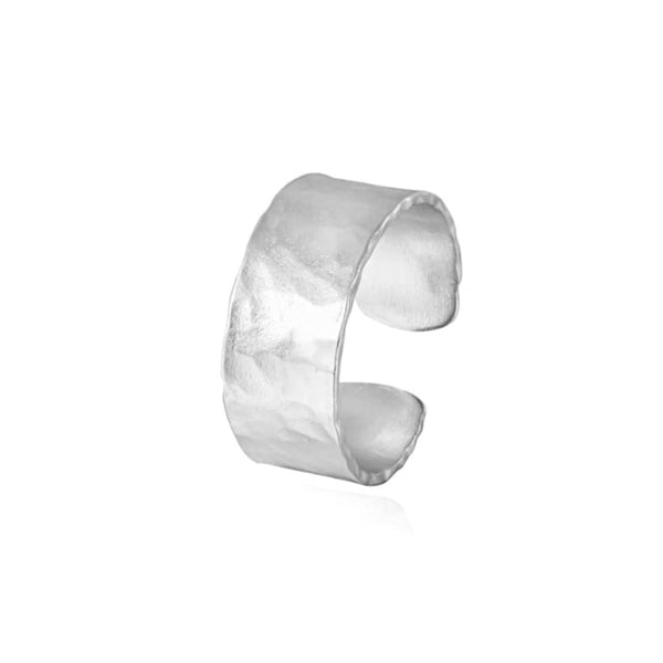 Hammered Matte Wide Statment Ring